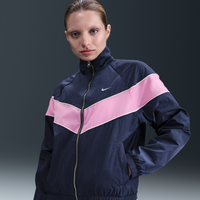 Chamarra de tejido Woven holgada de cierre completo con protección UV para mujer Nike Windrunner Azul