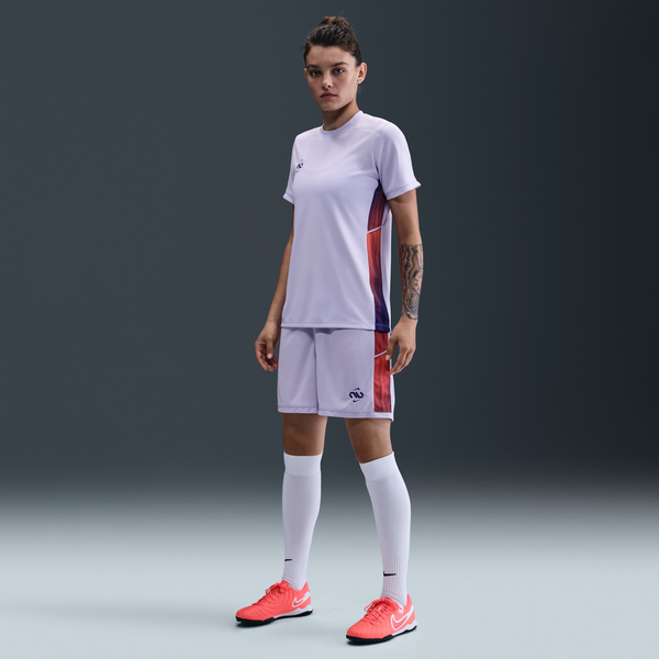 Shorts De Fútbol De Tejido Knit Dri-Fit Para Mujer Nike United Academy Morado