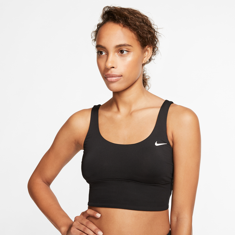 Prenda Para La Parte Superior De Midkini De Cuello Redondo Para Mujer Nike Essential Negro