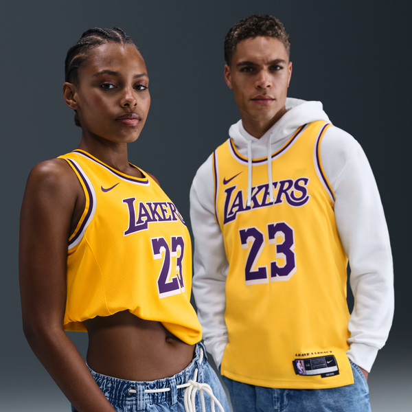 Jersey Nike Dri-Fit De La Nba Swingman Para Hombre Los Angeles Lakers Icon Edition Amarillo