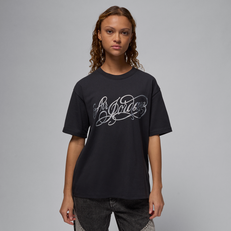Playera con gráfico para mujer Jordan Negro