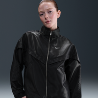 Chamarra brillante para mujer Nike Sportswear Windrunner Negro