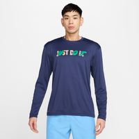 Playera de manga larga para hombre Nike Swim Hydroguard Azul