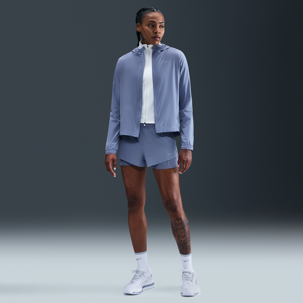 Shorts De Correr Dri-Fit De Tiro Medio 2 En 1 Para Mujer Nike Swift Azul