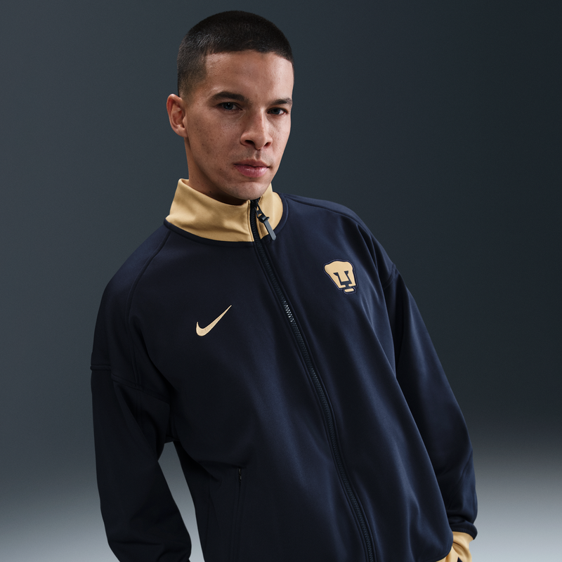 Chamarra Anthem de fútbol Nike Dri-FIT para hombre Pumas UNAM Academy Pro Azul