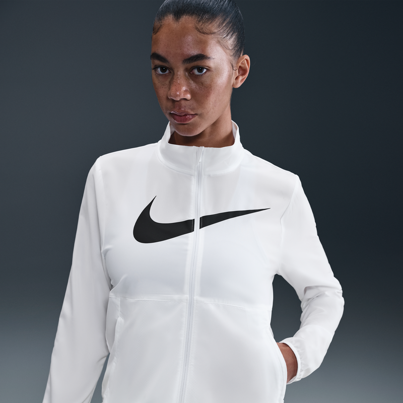Chamarra De Correr Dri-Fit Para Mujer Nike Tempo Swoosh Run Blanco