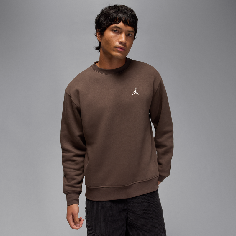 Sudadera de cuello redondo para hombre Jordan Brooklyn Fleece Marrón