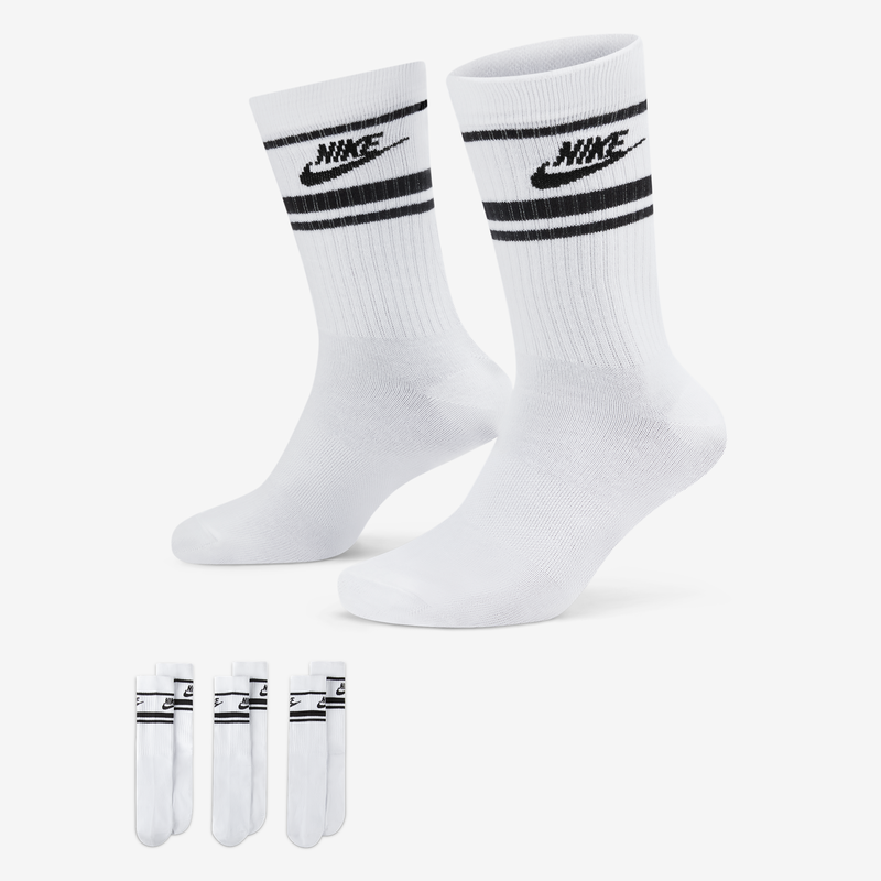 Calcetas (3 Pares) Nike Sportswear Dri-Fit Everyday Essential Blanco
