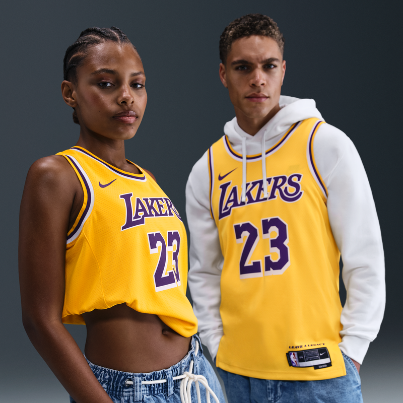 Jersey Nike Dri-FIT de la NBA Swingman para hombre Los Angeles Lakers Icon Edition Amarillo