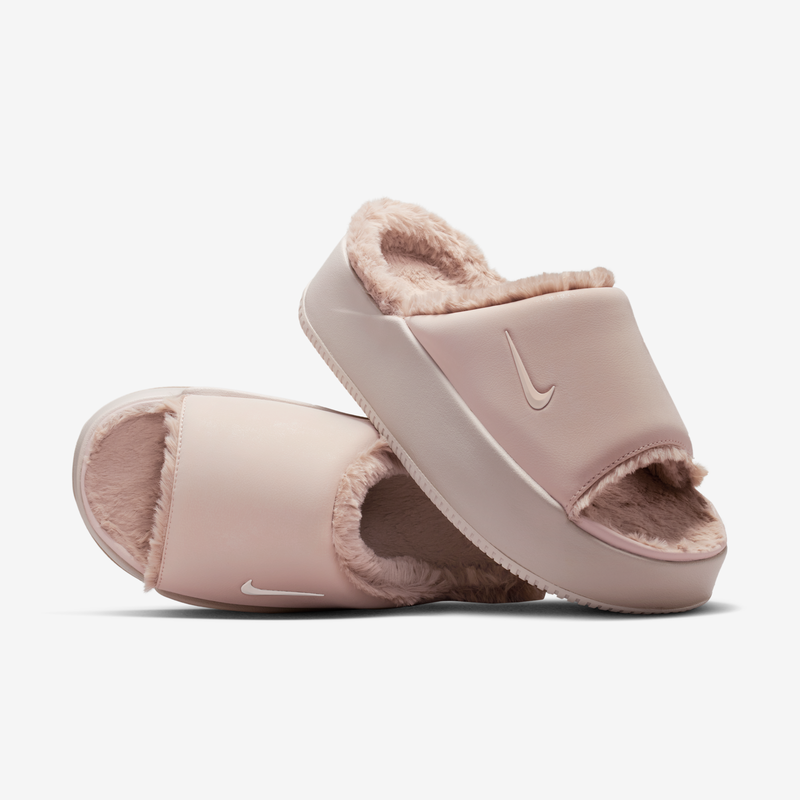 Chanclas Para Mujer Nike Calm Elevation Fur Rosa