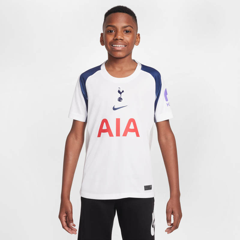 Tottenham Hotspur Local 2025/26 Stadium Jersey De Fútbol Nike Dri-Fit Replica Para Niños Talla Grande Blanco