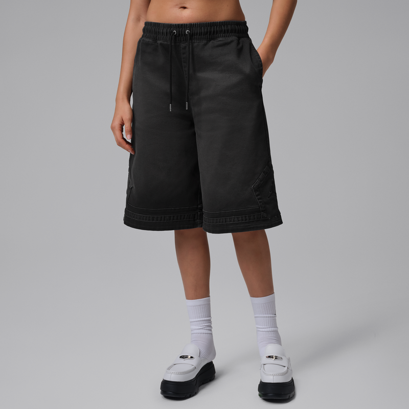 Shorts grandes para mujer Jordan Flight Club Negro