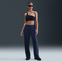 Pants deportivos de jacquard a rayas de tiro medio holgados para mujer Nike Sportswear Azul