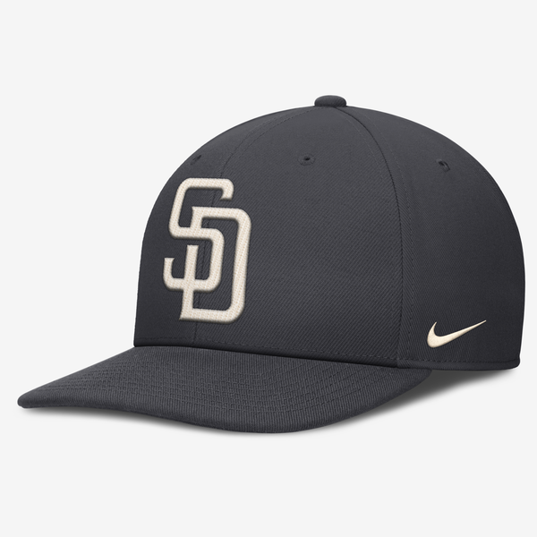 Gorra Estructurada De Visera Cuadrada Para Hombre Nike Statement Dri-Fit Pro San Diego Padres Gris