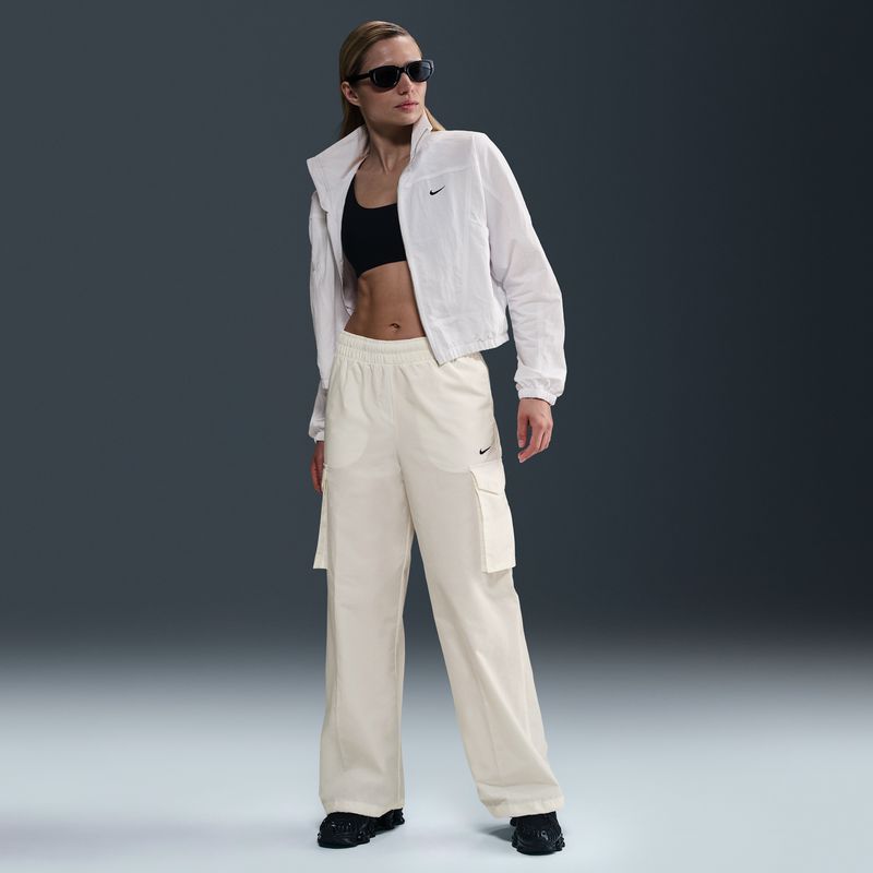 Pants Cargo De Tiro Medio Para Mujer Nike Sportswear Everything Wovens Blanco
