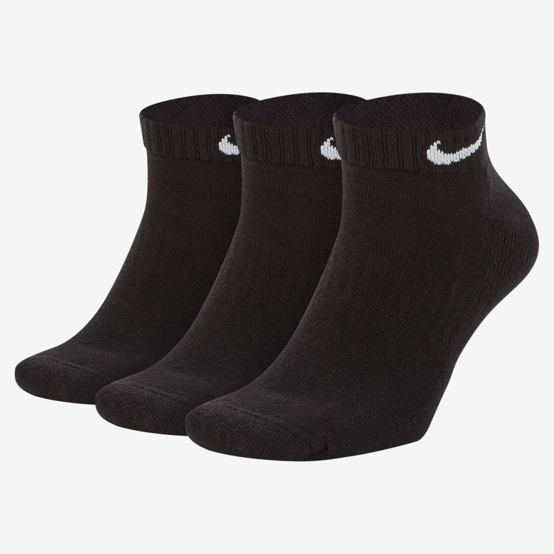 Calcetines De Entrenamiento Bajos (3 Pares) Nike Everyday Cushioned Negro