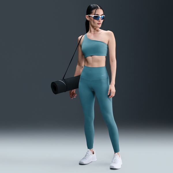 Leggings De Tiro Alto De 7/8 Para Mujer Nike Zenvy Rib Azul