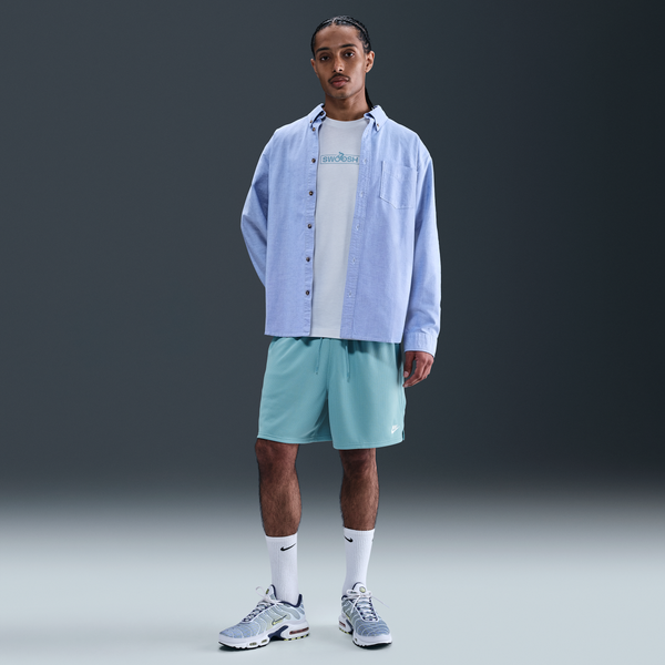 Shorts De Malla Flow Para Hombre Nike Club Azul