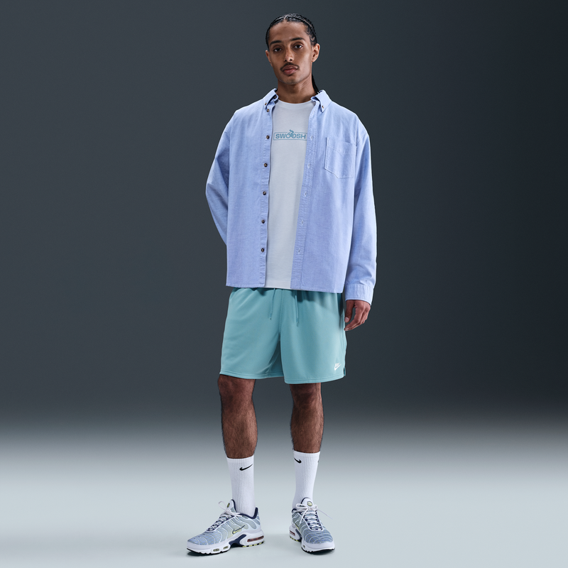 Shorts De Malla Flow Para Hombre Nike Club Azul