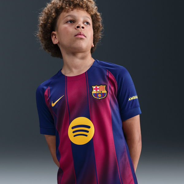 Jersey De Fútbol Nike Dri-Fit Replica Del Fc Barcelona Local 2025/26 Stadium Para Niños Talla Grande Azul