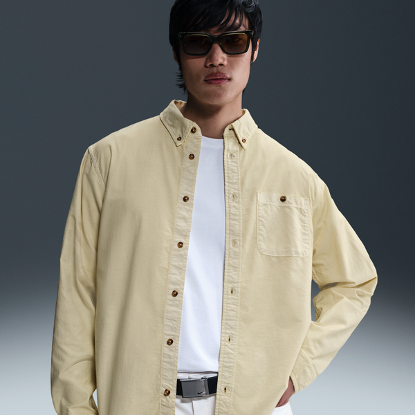 Camisa Oxford Para Hombre Nike Life Marrón