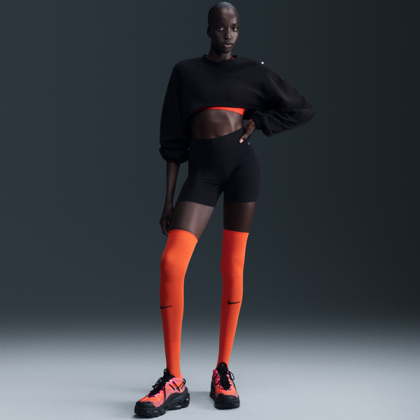 Shorts De Ciclismo De Tiro Alto De 13 Cm Para Mujer Nike Zenvy Negro