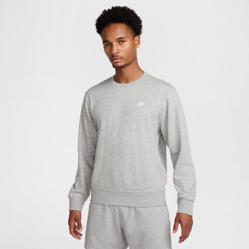 Sudadera de cuello redondo de French Terry para hombre Nike Club Gris