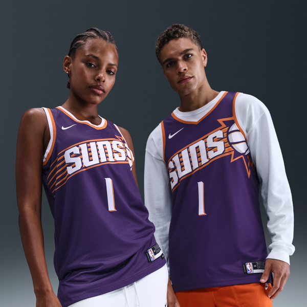 Jersey Nike Dri-Fit De La Nba Swingman Phoenix Suns Icon Edition Morado