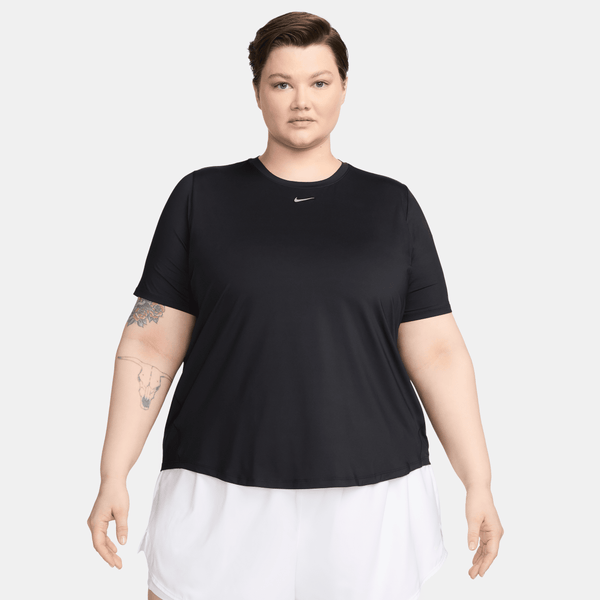 Nike Talla Grande Playera De Manga Corta Dri-Fit Para Mujer One Classic Negro