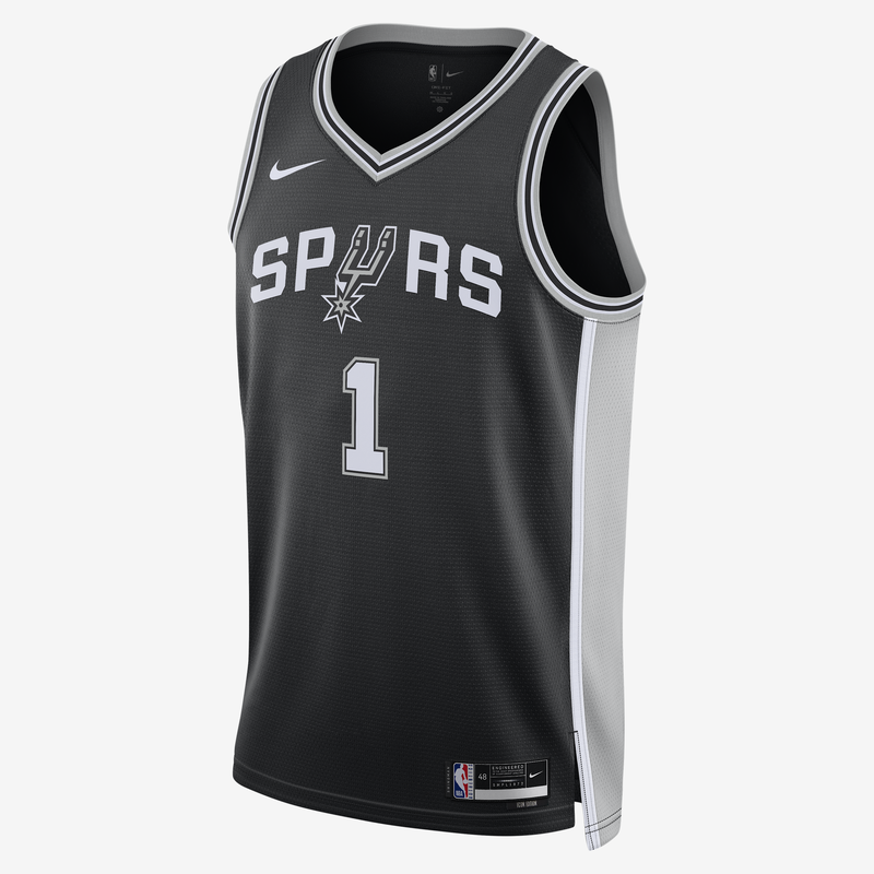 Jersey Nike Dri-Fit De La Nba Swingman Para Hombre San Antonio Spurs Icon Edition Negro