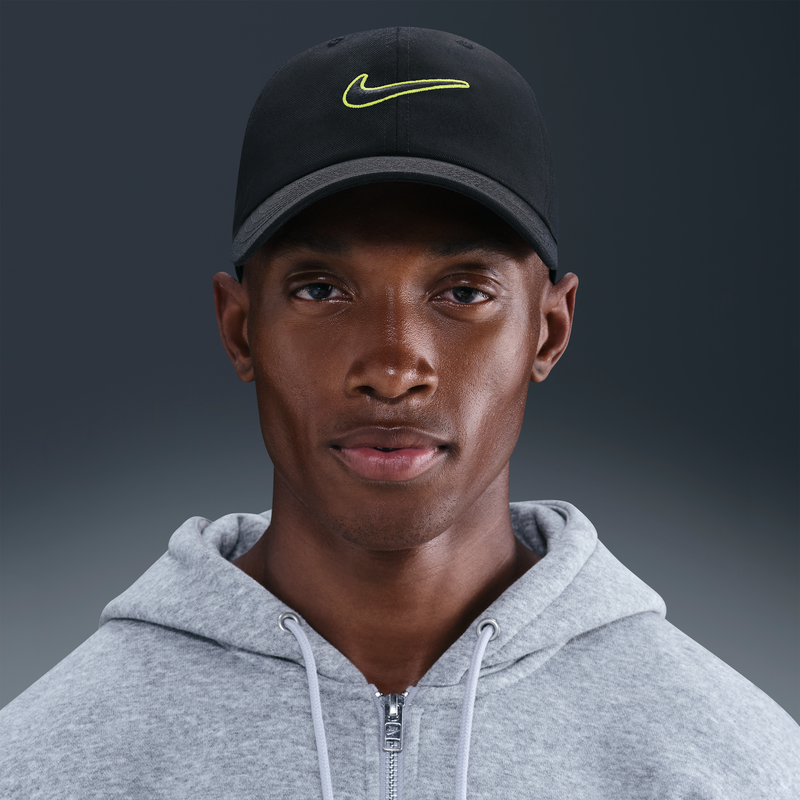 Gorra Swoosh desestructurada Nike Club Negro