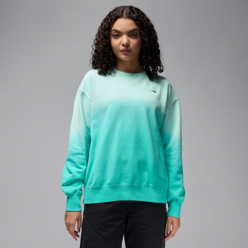 Sudadera De Cuello Redondo De French Terry Para Mujer Jordan Flight Fleece Verde