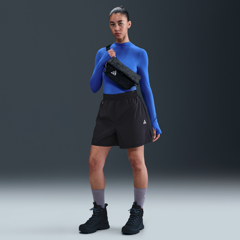 Shorts Ripstop Repel De Tiro Medio Para Mujer Nike Acg Negro