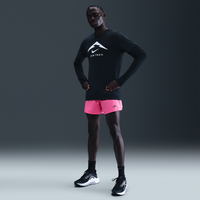 Shorts de correr Dri-FIT ADV de 13 cm con forro de ropa interior para hombre Nike Trail Second Sunrise Rosa
