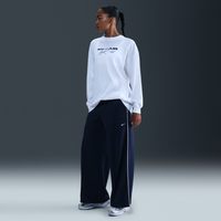 Pants deportivos de tiro medio y pierna amplia para mujer Nike Sportswear Azul