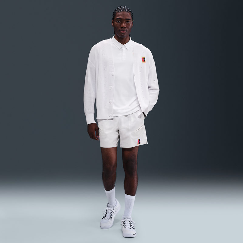 Shorts de tenis Dri-FIT para hombre NikeCourt Slam Blanco