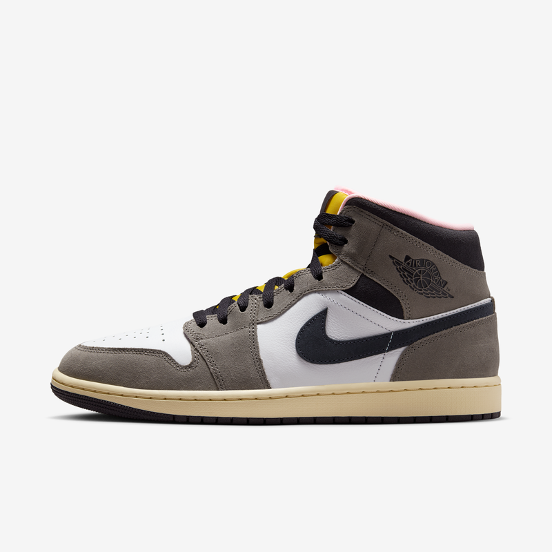 Tenis Para Hombre Air Jordan 1 Mid Se Blanco