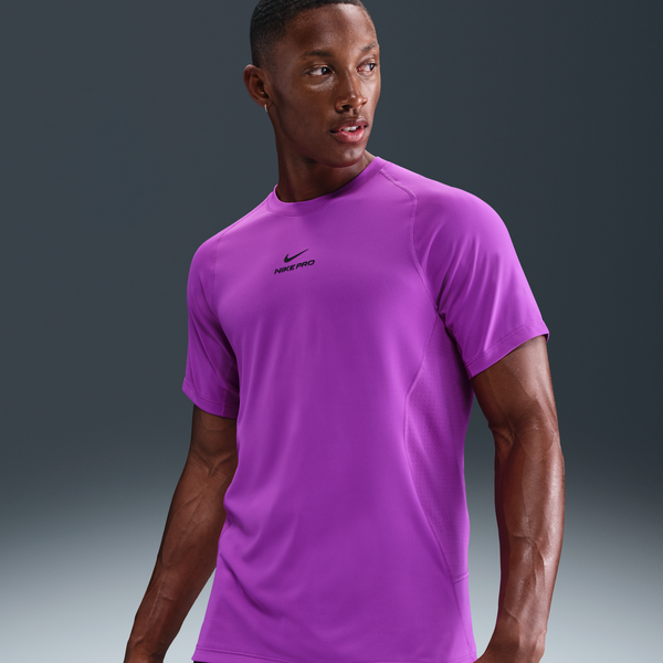 Playera De Manga Corta Dri-Fit Para Hombre Nike Pro Training Morado