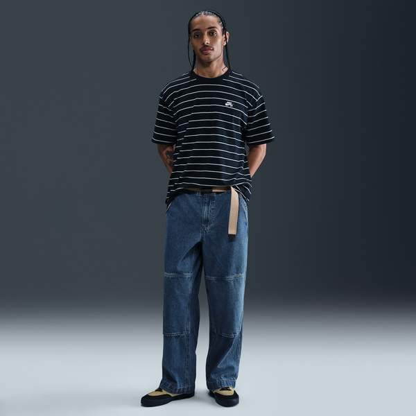 Pants De Skateboarding De Denim Holgados De Doble Rodilla Para Hombre Nike Sb Azul