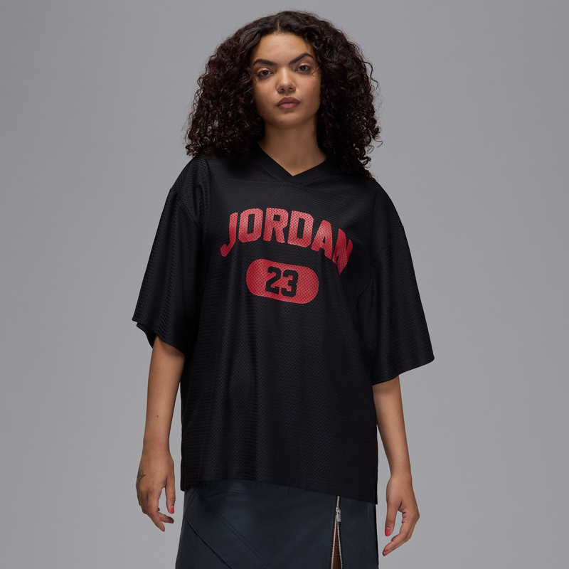 Jersey De Malla Para Mujer Jordan Brooklyn Negro