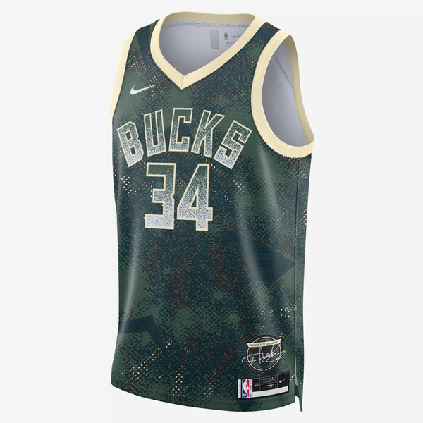 Jersey Nike Dri-Fit De La Nba Swingman Para Hombre Giannis Antetokounmpo Milwaukee Bucks 2025/26 Select Series Verde