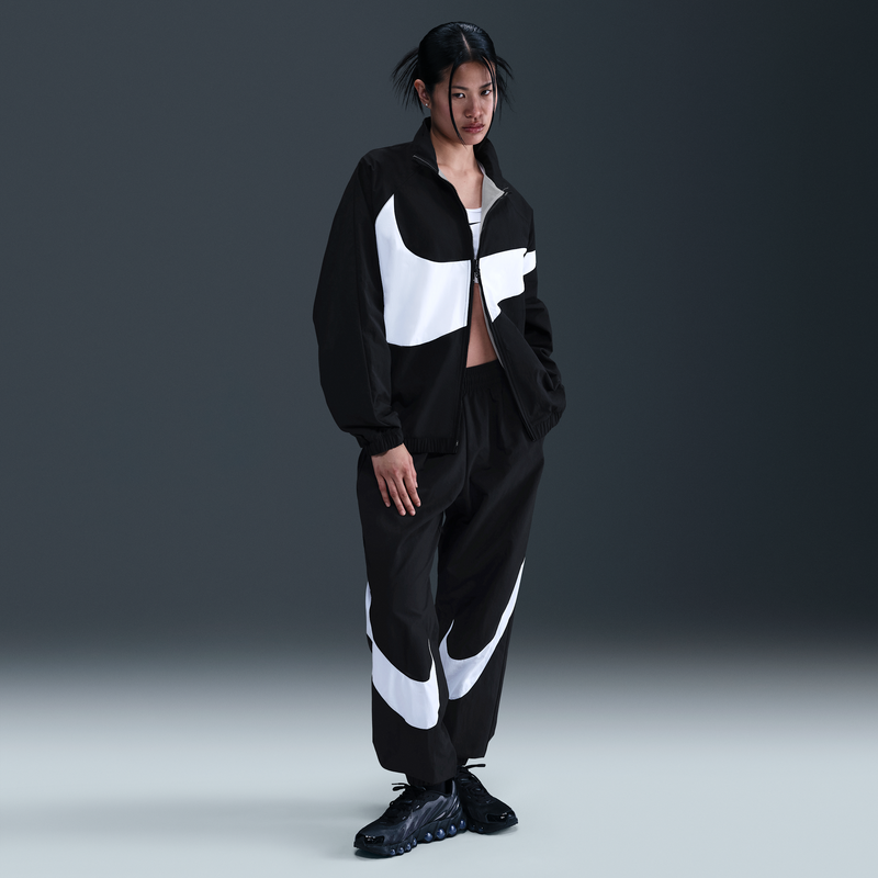 Joggers De Tiro Medio Para Mujer Nike Sportswear Negro