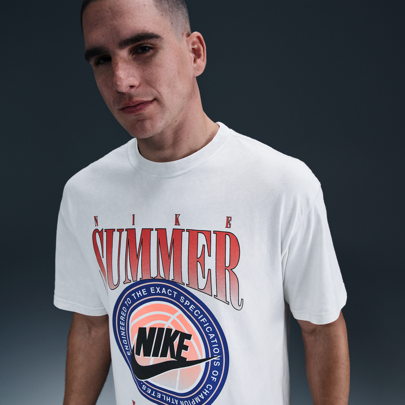 Playera De Básquetbol Max90 Para Hombre Nike Gris