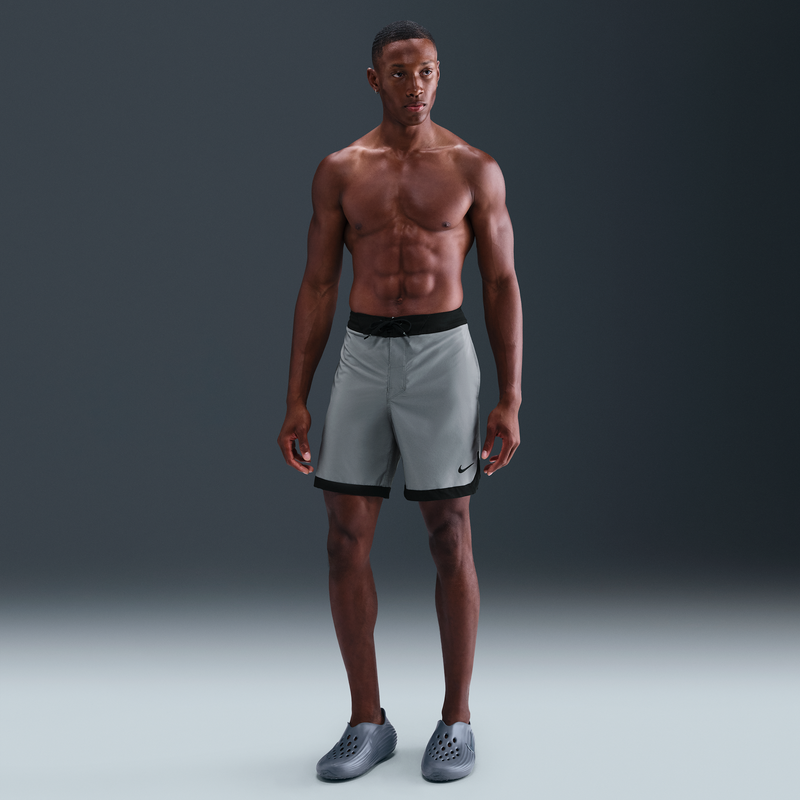 Shorts De Playa De 18 Cm Para Hombre Nike Swim Offshore Gris