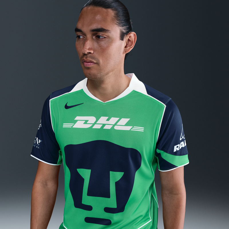 Jersey De Fútbol Nike Dri-Fit Total 90 Replica De Los Pumas Unam Alternativo 2025/26 Stadium Para Hombre Verde