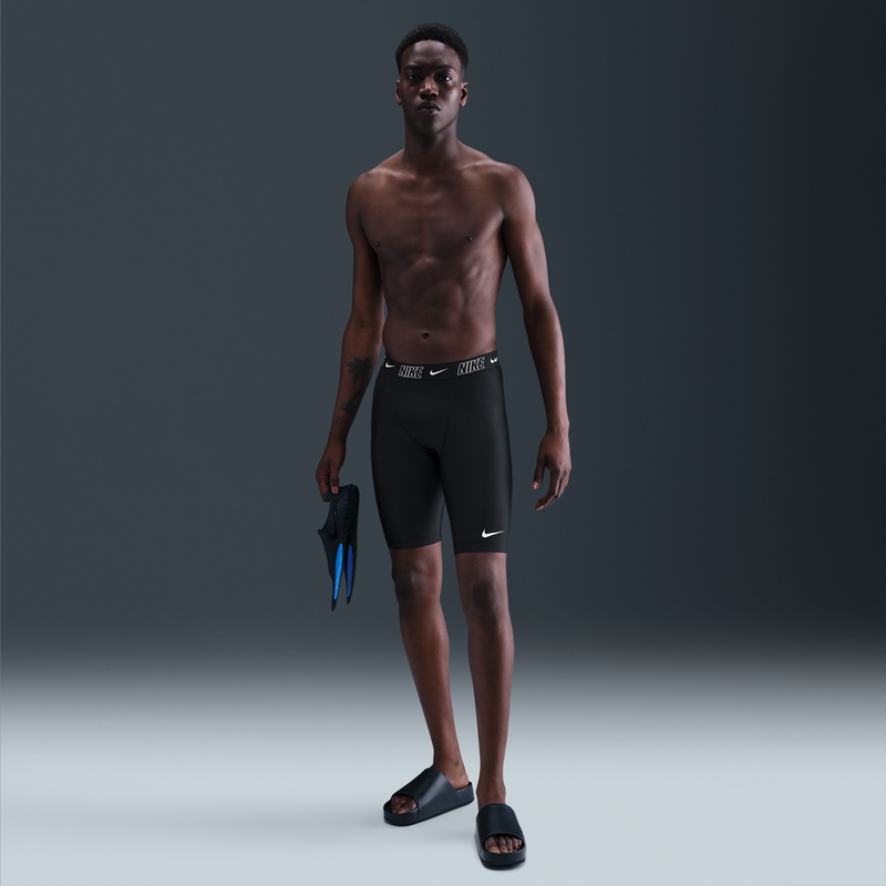 Jammer Para Hombre Nike Swim Logo Tape Negro