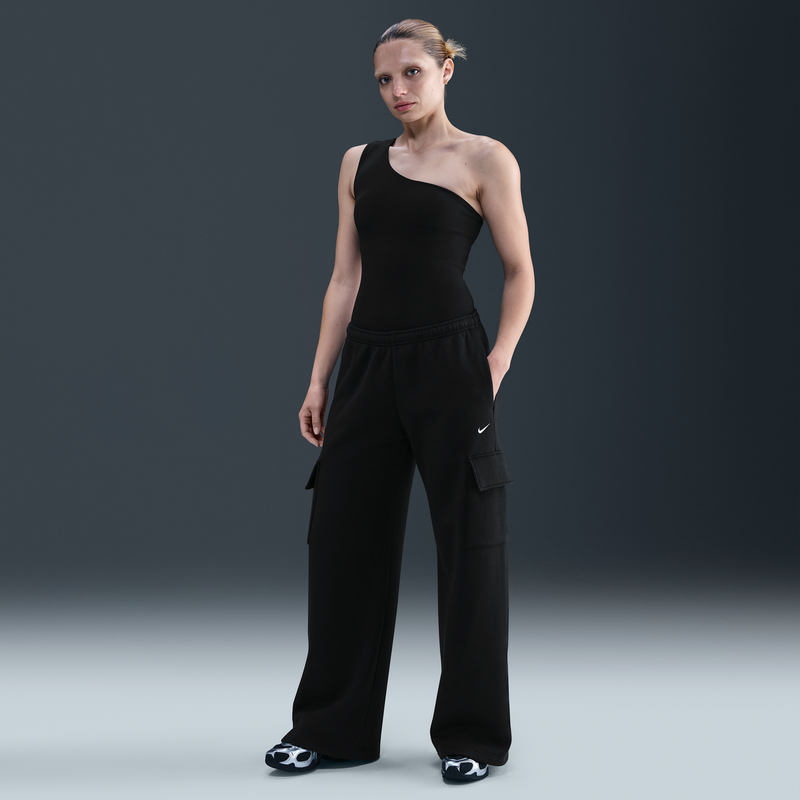 Pantalones Deportivos Cargo Para Mujer Nike Sportswear Phoenix Fleece Negro