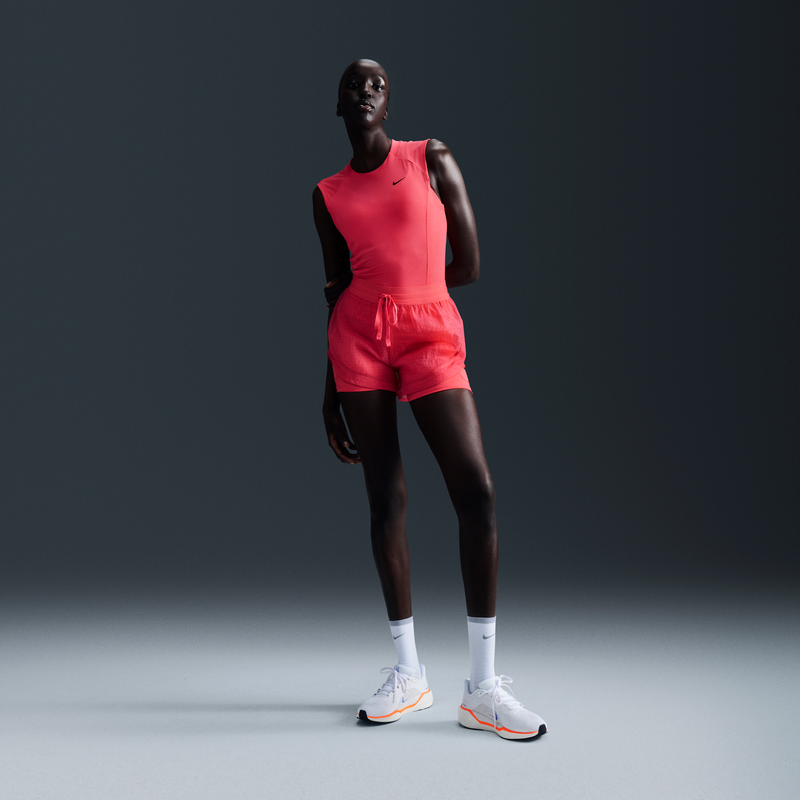 Shorts De Correr Dri-Fit De Tiro Medio De 8 Cm 2 En 1 Para Mujer Nike Running Division Rosa