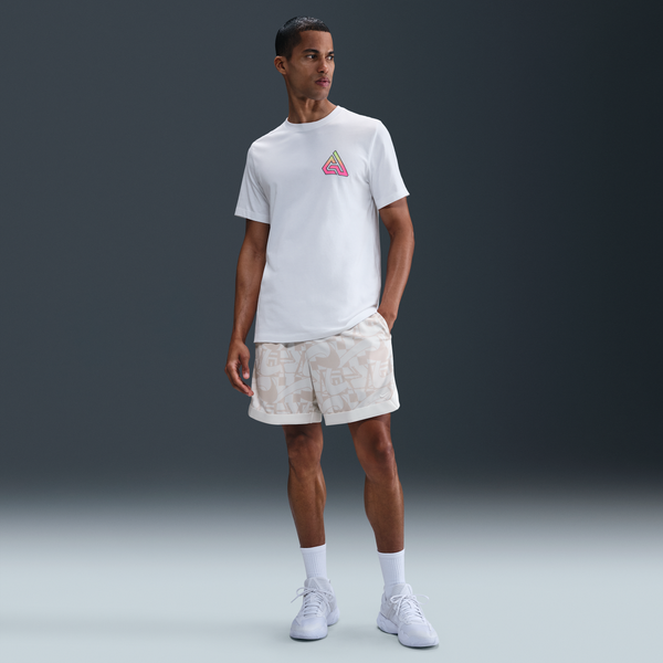 Shorts De Básquetbol Dri-Fit De 15 Cm Para Hombre Giannis Dna Blanco