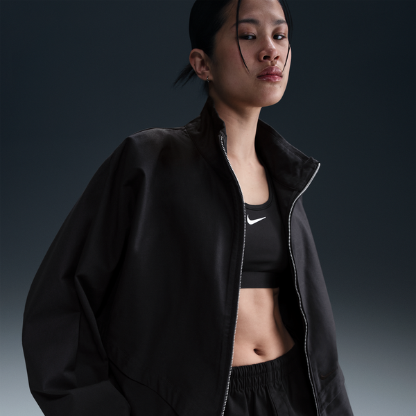 Chamarra De Sarga Windrunner Oversized Para Mujer Nike Sportswear Collection Negro